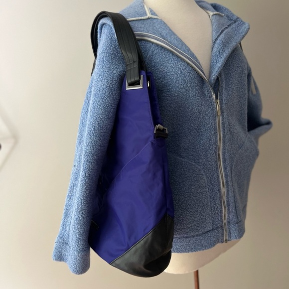 VTG UA Hobo Bag Purse Cobalt Blue Gold Neon Yellow Gym Travel Tote Under Armour - Picture 5 of 17